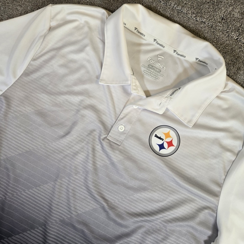 Fanatics Men's Short Sleeve Polo Shirt Pittsburgh Steelers Size 2XL